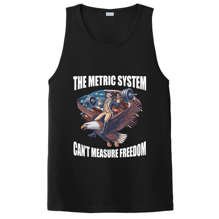 The Metric System Cant Measure Freedom Funny 4th Of July PosiCharge Competitor Tank
