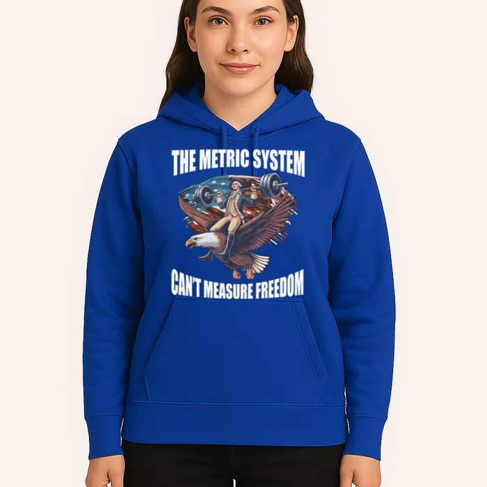 The Metric System Cant Measure Freedom Funny 4th Of July Hoodie