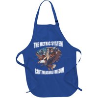 The Metric System Cant Measure Freedom Funny 4th Of July Full-Length Apron With Pockets