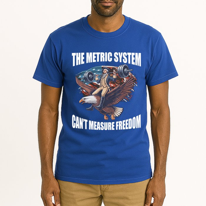 The Metric System Cant Measure Freedom Funny 4th Of July Tall T-Shirt