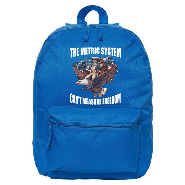 The Metric System Cant Measure Freedom Funny 4th Of July 16 in Basic Backpack