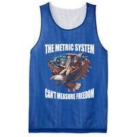 The Metric System Cant Measure Freedom Funny 4th Of July Mesh Reversible Basketball Jersey Tank
