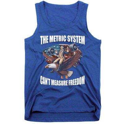 The Metric System Cant Measure Freedom Funny 4th Of July Tank Top