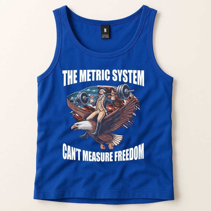 The Metric System Cant Measure Freedom Funny 4th Of July Tank Top