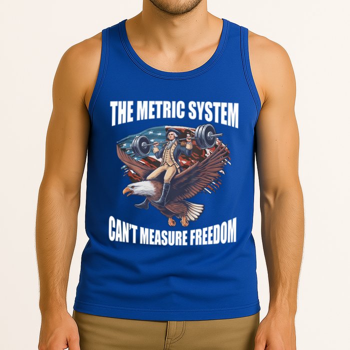 The Metric System Cant Measure Freedom Funny 4th Of July Tank Top