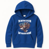 The Metric System Cant Measure Freedom Funny 4th Of July Kids Hoodie