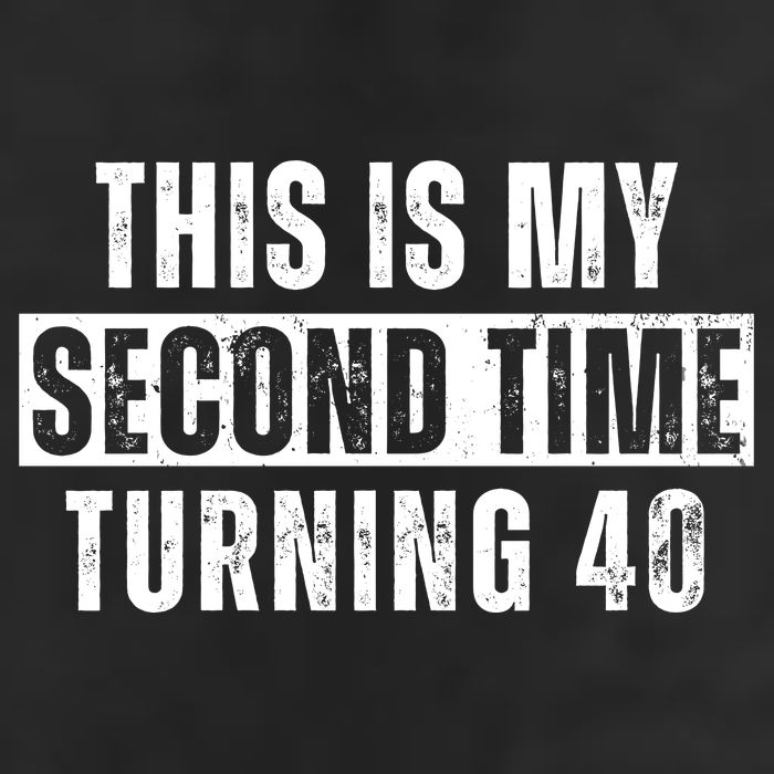 This My Second Time Turning 40 Funny 80th Birthday Old Gift Golf Towel