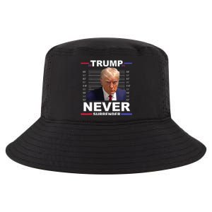 Trump Mug Shot Never Surrender Trump 2024 Pro Trump Cool Comfort Performance Bucket Hat