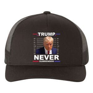 Trump Mug Shot Never Surrender Trump 2024 Pro Trump Yupoong Adult 5-Panel Trucker Hat