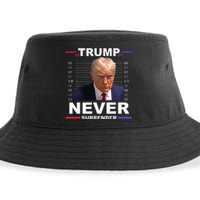 Trump Mug Shot Never Surrender Trump 2024 Pro Trump Sustainable Bucket Hat