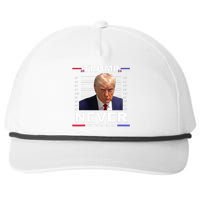 Trump Mug Shot Never Surrender Trump 2024 Pro Trump Snapback Five-Panel Rope Hat