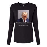 Trump Mug Shot Donald J Trump Mugshot Womens Cotton Relaxed Long Sleeve T-Shirt