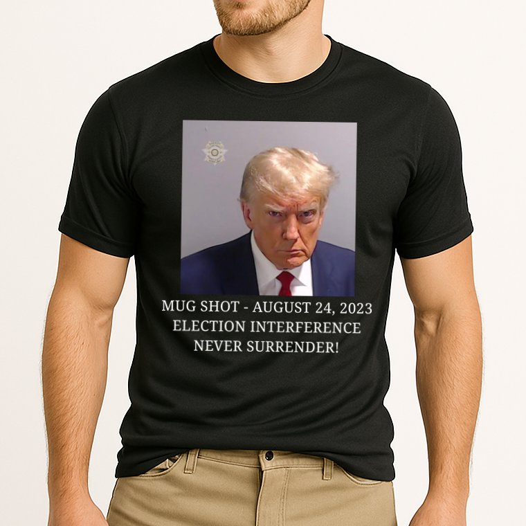 Trump Mug Shot Donald J Trump Mugshot Cooling Performance Crew T-Shirt