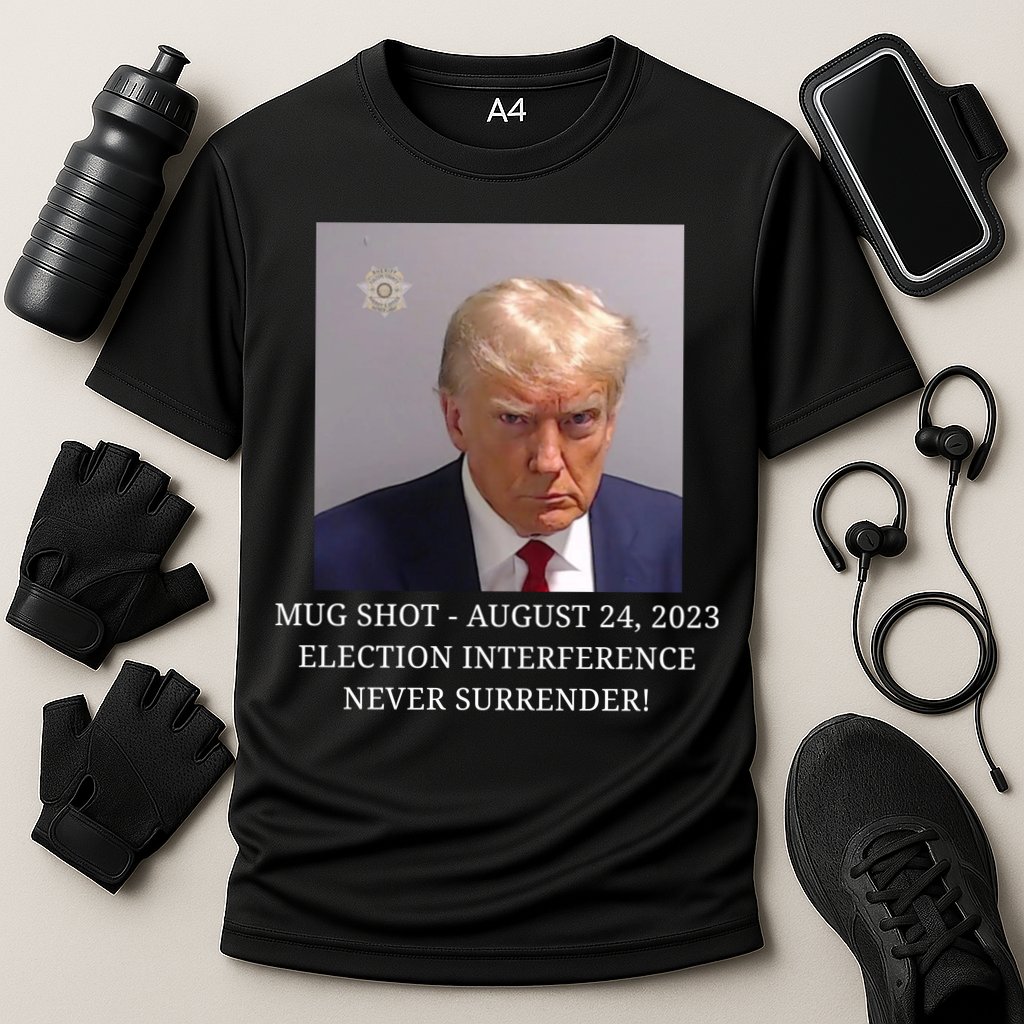 Trump Mug Shot Donald J Trump Mugshot Cooling Performance Crew T-Shirt