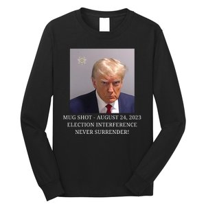 Trump Mug Shot Donald J Trump Mugshot Long Sleeve Shirt