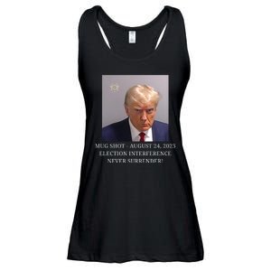 Trump Mug Shot Donald J Trump Mugshot Ladies Essential Flowy Tank