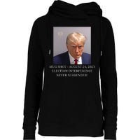 Trump Mug Shot Donald J Trump Mugshot Womens Funnel Neck Pullover Hood