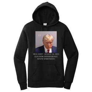 Trump Mug Shot Donald J Trump Mugshot Women's Pullover Hoodie