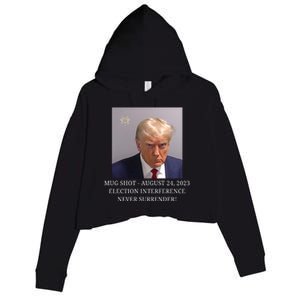 Trump Mug Shot Donald J Trump Mugshot Crop Fleece Hoodie