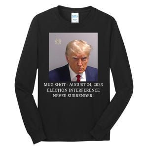 Trump Mug Shot Donald J Trump Mugshot Tall Long Sleeve T-Shirt