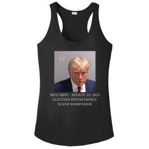 Trump Mug Shot Donald J Trump Mugshot Ladies PosiCharge Competitor Racerback Tank