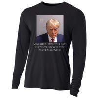 Trump Mug Shot Donald J Trump Mugshot Cooling Performance Long Sleeve Crew