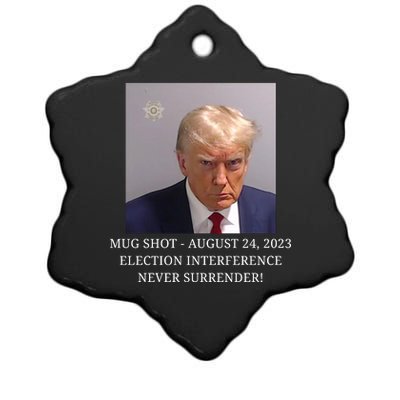 Trump Mug Shot Donald J Trump Mugshot Ceramic Star Ornament