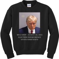 Trump Mug Shot Donald J Trump Mugshot Kids Sweatshirt