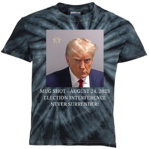 Trump Mug Shot Donald J Trump Mugshot Kids Tie-Dye T-Shirt