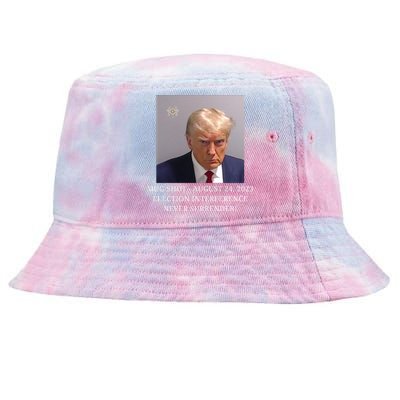 Trump Mug Shot Donald J Trump Mugshot Tie-Dyed Bucket Hat