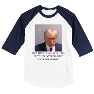 Trump Mug Shot Donald J Trump Mugshot Baseball Sleeve Shirt