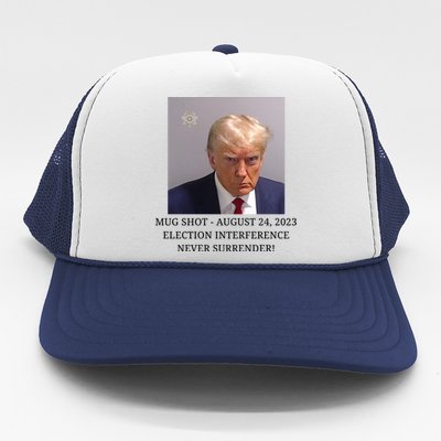 Trump Mug Shot Donald J Trump Mugshot Trucker Hat