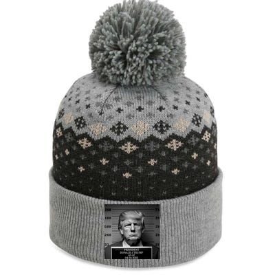 Trump Mug Shot Trump MugShot The Baniff Cuffed Pom Beanie