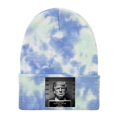 Trump Mug Shot Trump MugShot Tie Dye 12in Knit Beanie