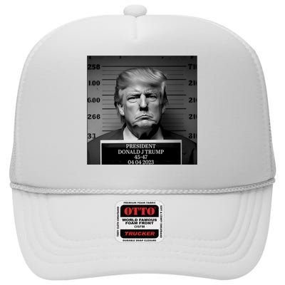 Trump Mug Shot Trump MugShot High Crown Mesh Back Trucker Hat