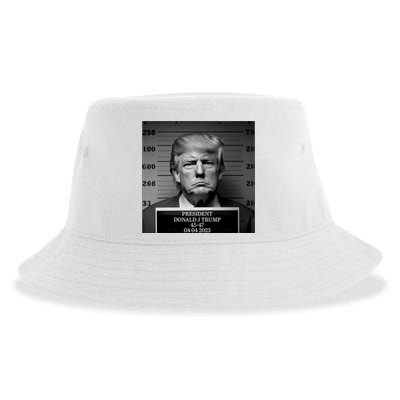 Trump Mug Shot Trump MugShot Sustainable Bucket Hat