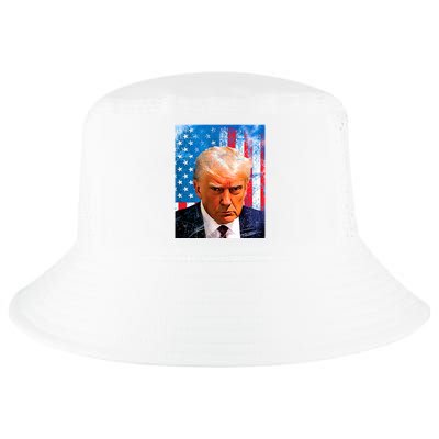 Trump Mug Shot Patriotic Jumbo Size Cool Comfort Performance Bucket Hat