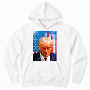 Trump Mug Shot Patriotic Jumbo Size Hoodie