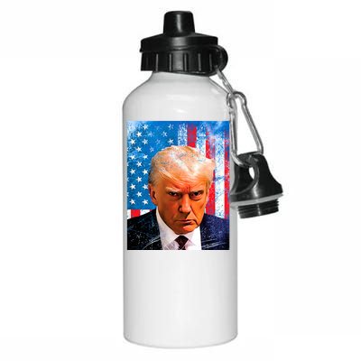 Trump Mug Shot Patriotic Jumbo Size Aluminum Water Bottle