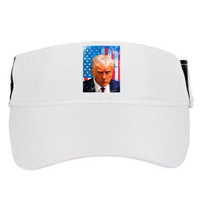 Trump Mug Shot Patriotic Jumbo Size Adult Drive Performance Visor