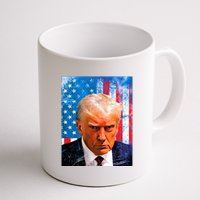 Trump Mug Shot Patriotic Jumbo Size Coffee Mug