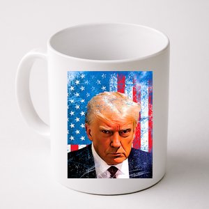 Trump Mug Shot Patriotic Jumbo Size Coffee Mug