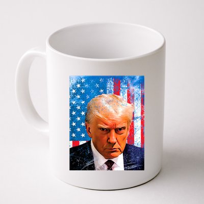 Trump Mug Shot Patriotic Jumbo Size Coffee Mug