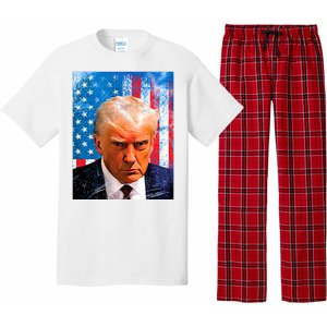 Trump Mug Shot Patriotic Jumbo Size Pajama Set