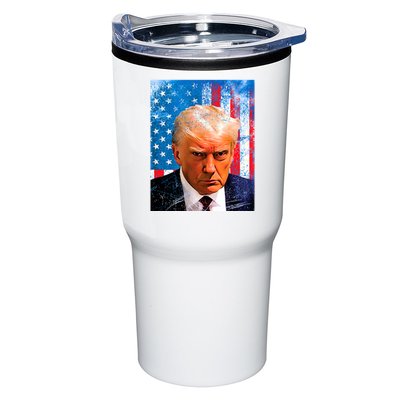 Trump Mug Shot Patriotic Jumbo Size Tumbler