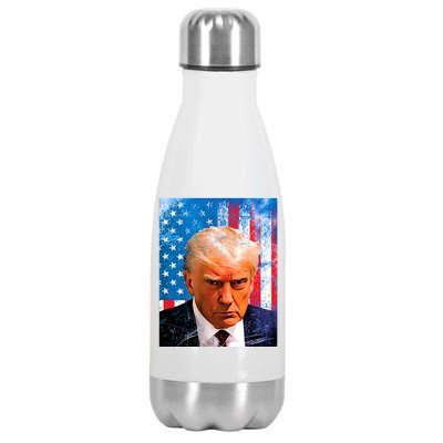 Trump Mug Shot Patriotic Jumbo Size Stainless Steel Insulated Water Bottle