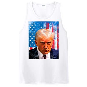 Trump Mug Shot Patriotic Jumbo Size PosiCharge Competitor Tank