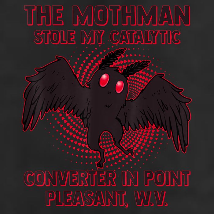 The Mothman Stole My Catalytic Converter In Point Cool Comfort Performance Bucket Hat