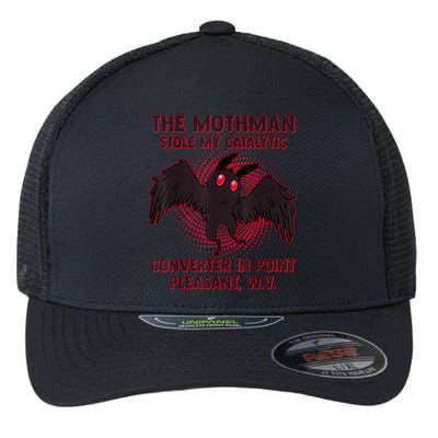 The Mothman Stole My Catalytic Converter In Point Flexfit Unipanel Trucker Cap