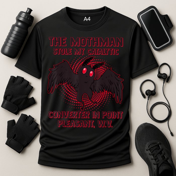 The Mothman Stole My Catalytic Converter In Point Performance Shirt